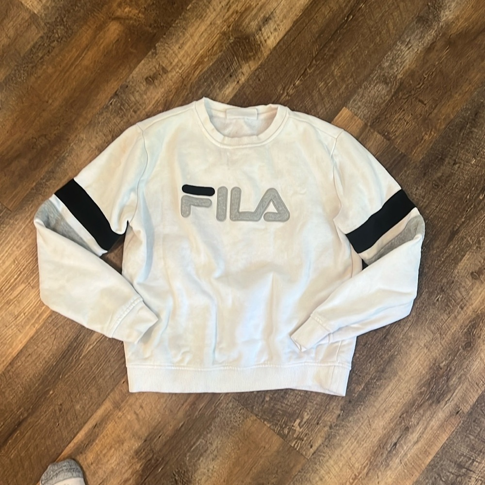 Fila White Crewneck Sweater